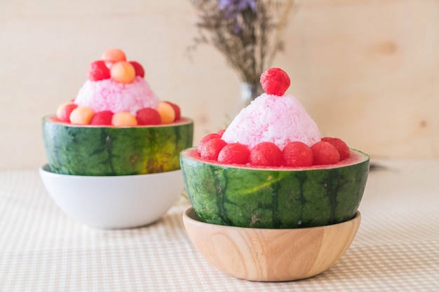 dessert di anguria bingsu