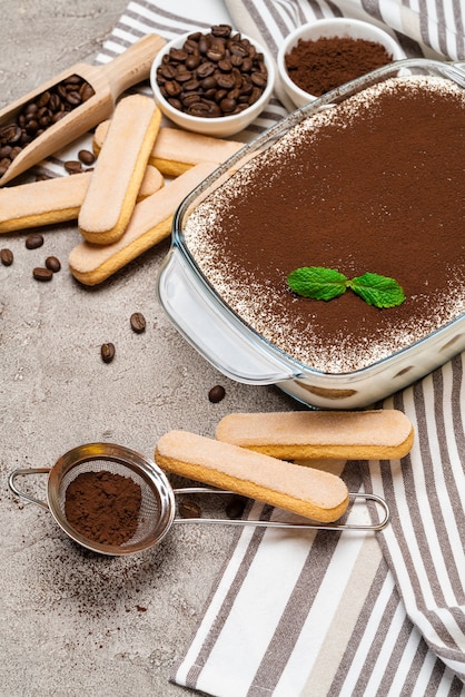 Dessert tiramisù italiano tradizionale