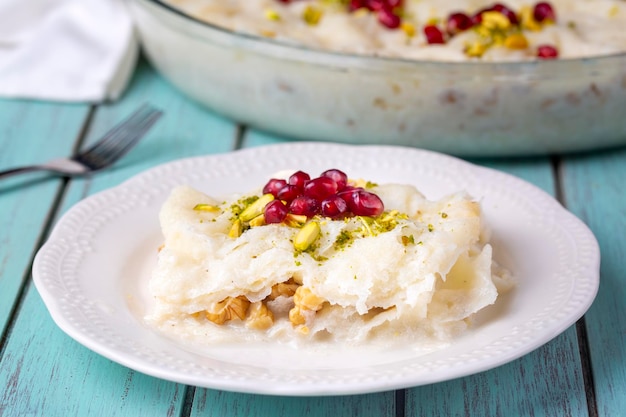 Dessert turco tradizionale del Ramadan Gullac