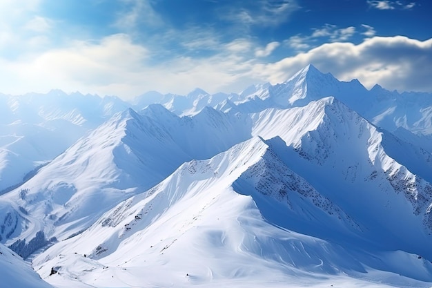Destinazione ideale per gli sport invernali sulle cime innevate del Caucaso
