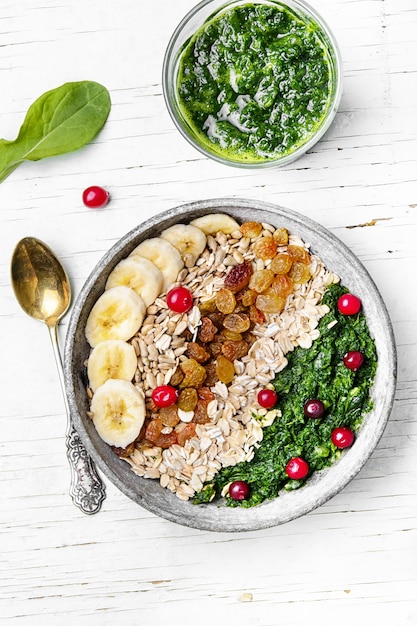 Detox colazione di farina d&#39;avena