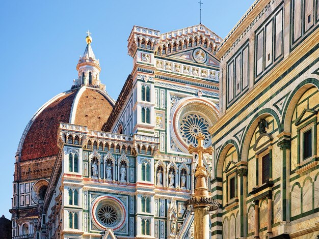 Dettagli di Santa Maria del Fiore, o Duomo di Firenze, Italia