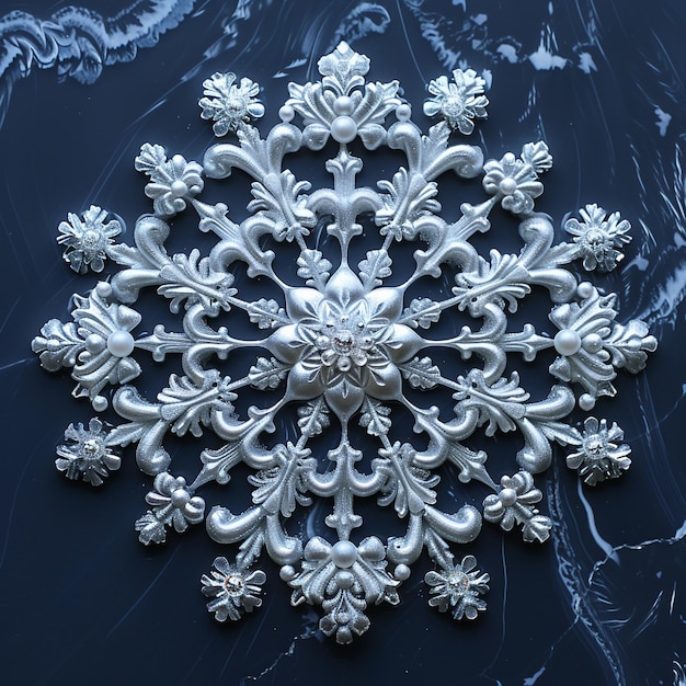 Dettagli intricati del fiocco di neve