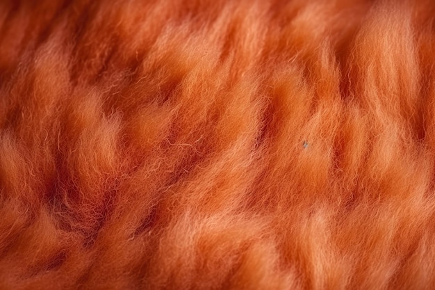 Dettagli intricati svelati Un macroscopio di lana delicatamente feltrata