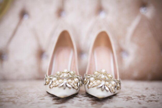 Dettagli matrimonio sposa scarpe da sposa