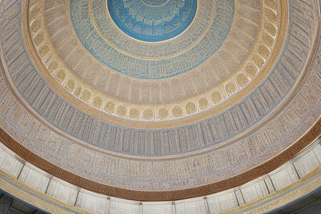 dettaglio architettonico di una cupola della moschea sfondo dell'edificio