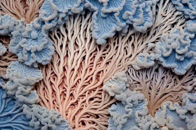 Dettaglio del corallo della cresta blu