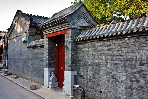 Dettaglio dell'area Hutong vicino alla Città Proibita di Pechino