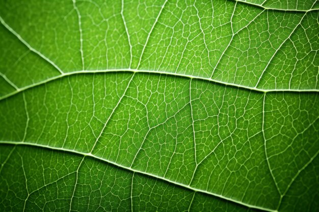 Dettaglio di una foglia verde