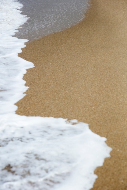 Dettaglio spiaggia di sabbia e acqua