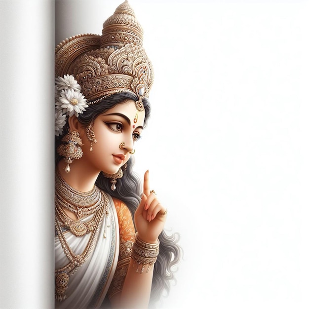 Devi Sarasvati sfondo dell'immagine