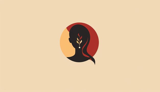 dia de la mujer emprendedora logo minimalista 2d