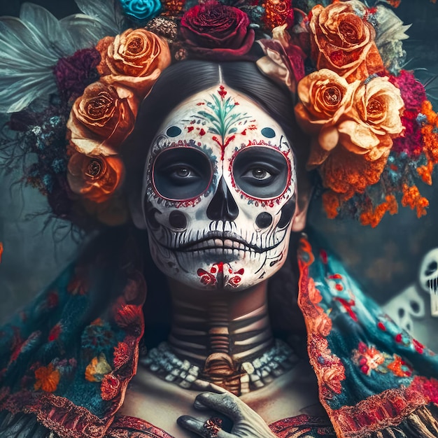 Dia de los muertos Festa messicana dei morti Giorno dei morti e Halloween