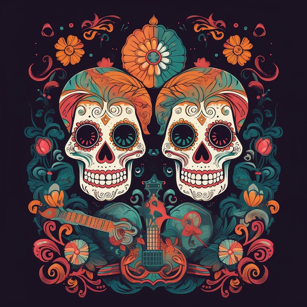 Dia de los muertos Giorno dei morti festa messicana