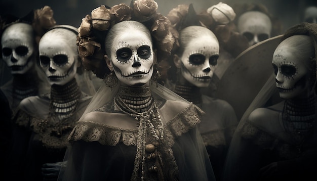 Dia de los muertos seppia