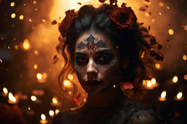 dia de muertos, il giorno dei morti, festa del trucco in maschera