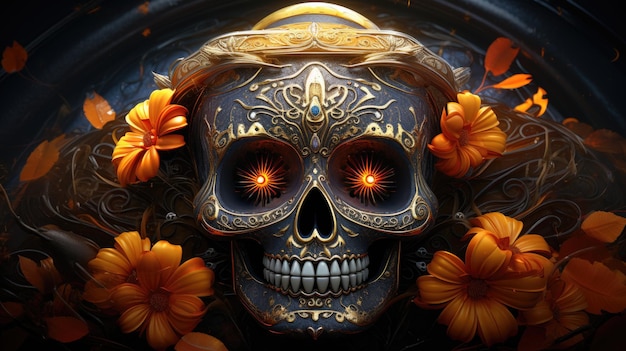 dia de muertos, il giorno dei morti, festa del trucco in maschera