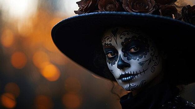 Dia de muertos, tradizionale festa messicana che onora la memoria di parenti e amici defunti, si ritiene che le anime dei defunti ritornino temporaneamente sulla terra per comunicare con i loro cari