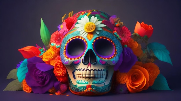 Dia de pérdida Muertos è un concetto colorato