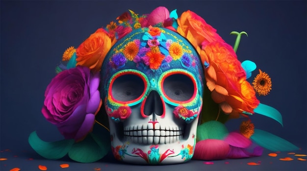 Dia de pérdida Muertos è un concetto colorato