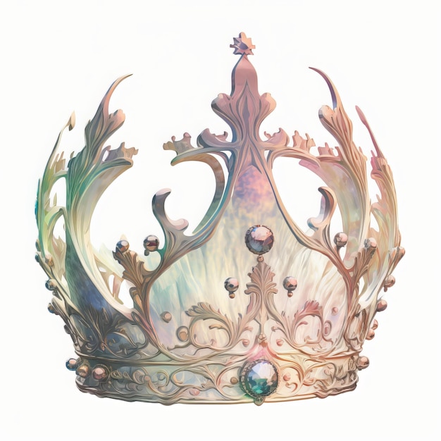 Diadema da principessa con corona glitterata brillante
