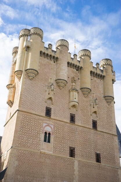 Difesa, città del castello di Alcazar di Segovia, Spagna. Centro storico di origine romana