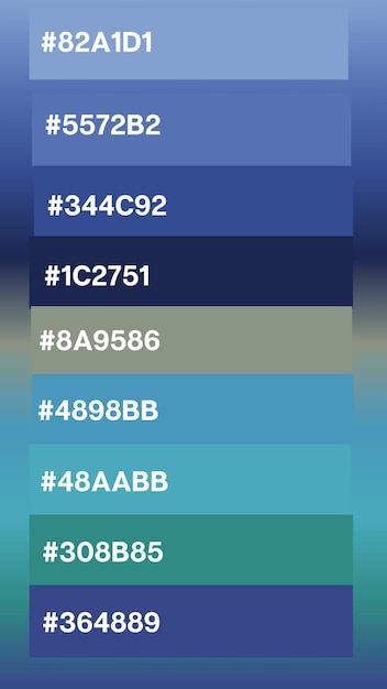 Different colors and Different color Palette