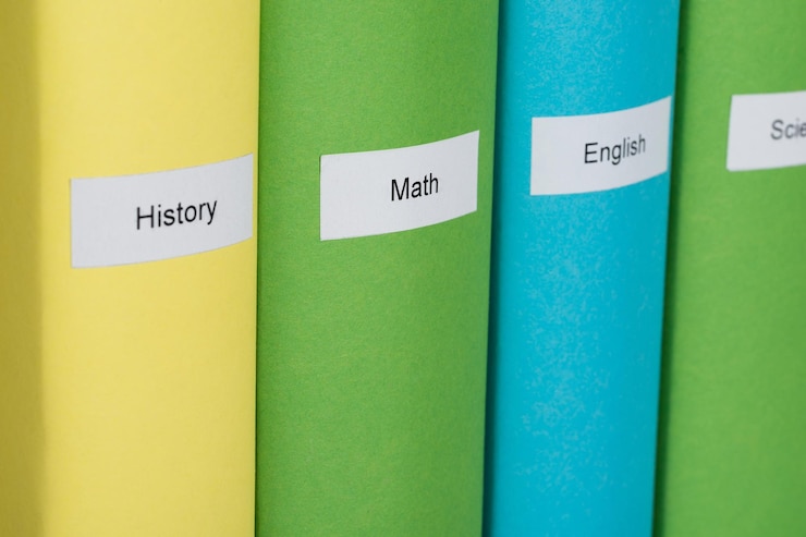 Photo different subject books