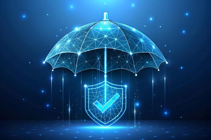 Photo digital assurance in 3d insurance check concept