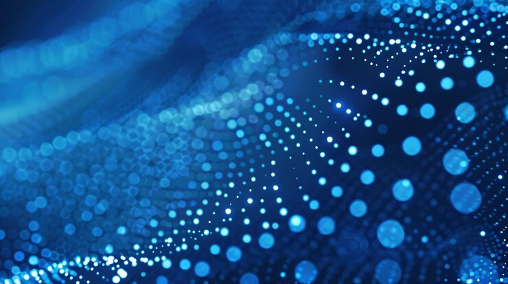 Digital blue dots background