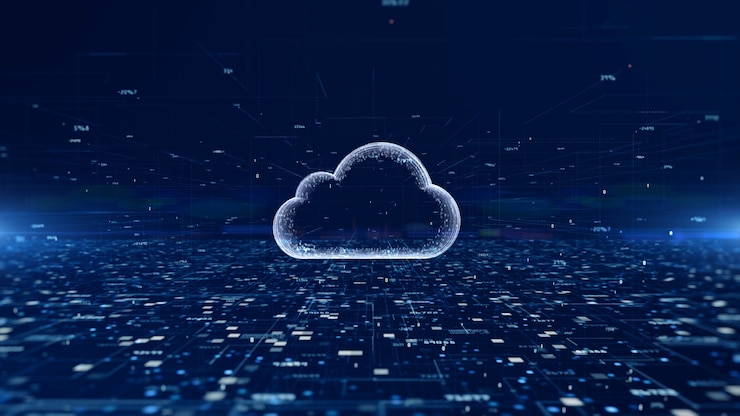 Foto digital cloud computing della sicurezza informatica