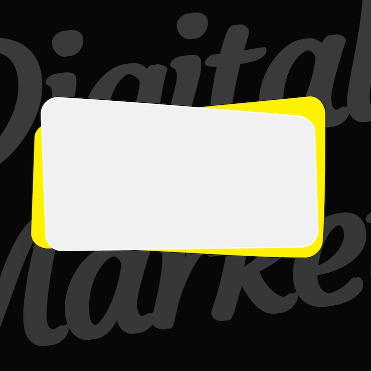 Photo digital marketing design with led shape add your owsm image and text