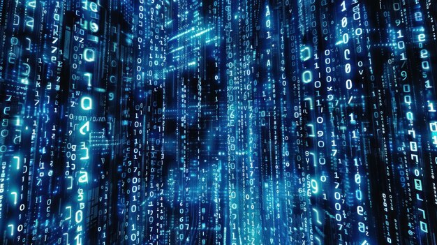 Digital Rain A Visual Representation of Binary Code