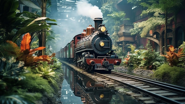 diorama del treno