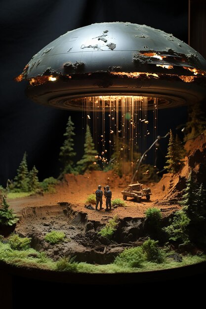 Diorama dell'incidente UFO