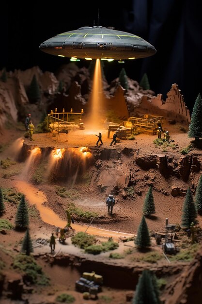 Diorama dell'incidente UFO