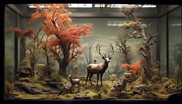 Diorama servizio fotografico professionale Minimal models concept in miniatura