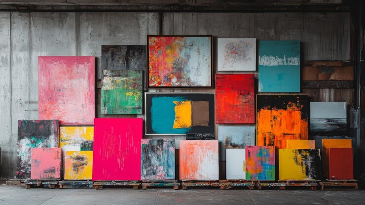 Dipinti astratti e colorati
