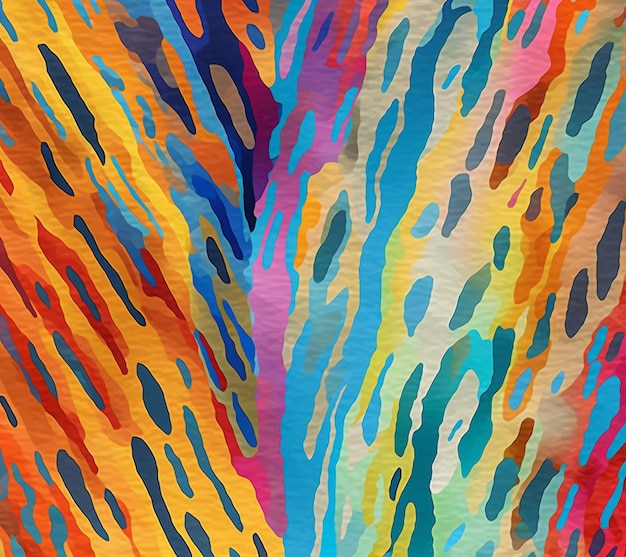 dipinto astratto dai colori vivaci di una pelle di tigre ai generativa