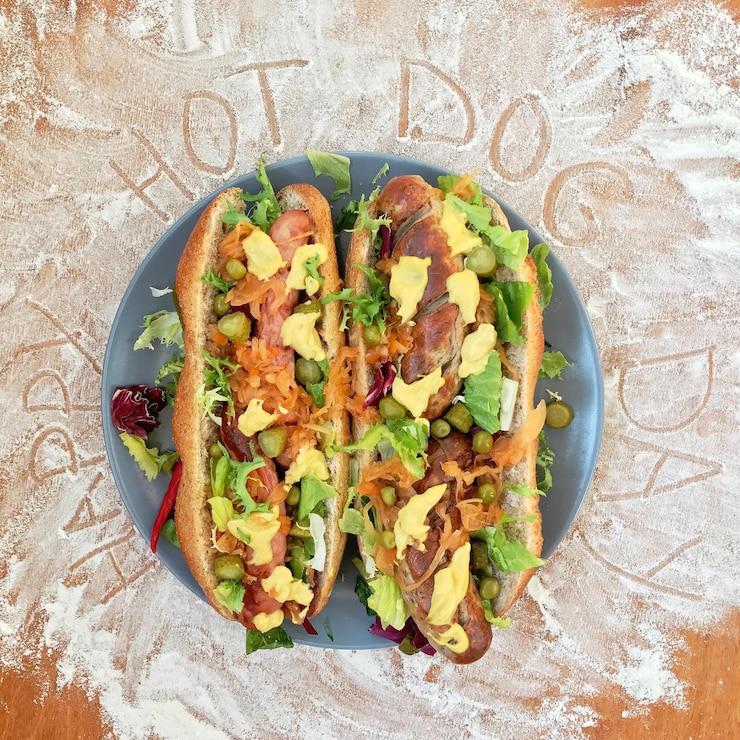 Foto direttamente sopra il colpo di cibo