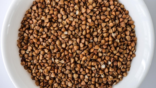 Direttamente sopra il colpo di fagioli in ciotola