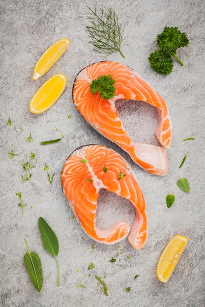 Direttamente sopra il colpo di sashimi