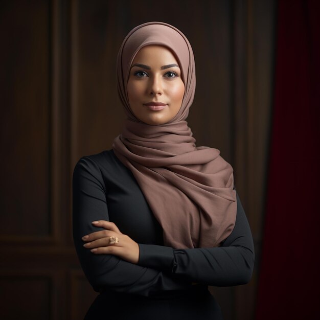 Direttrice d'azienda di hijab