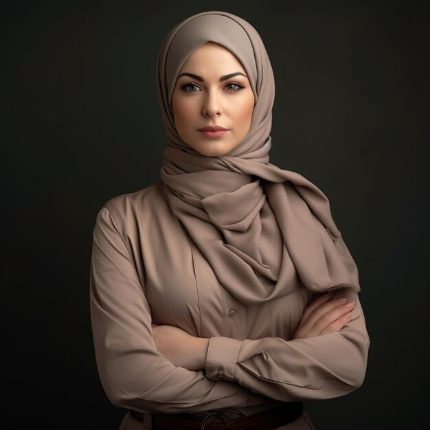 Direttrice d'azienda di hijab