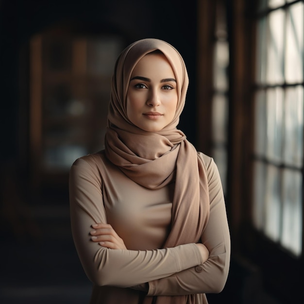 Direttrice d'azienda di hijab