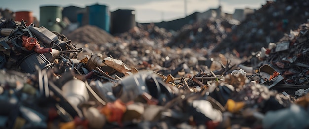 Discarica dei rifiuti di immondizia