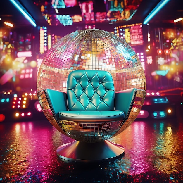 Disco Fever Shimmering Sequin Backdrop Disco Ball Backdrop Creative Design Live Stream Backdrop