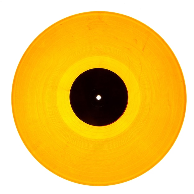 Disco in vinile giallo