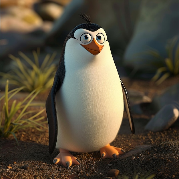 Disegni animati di animali pinguini
