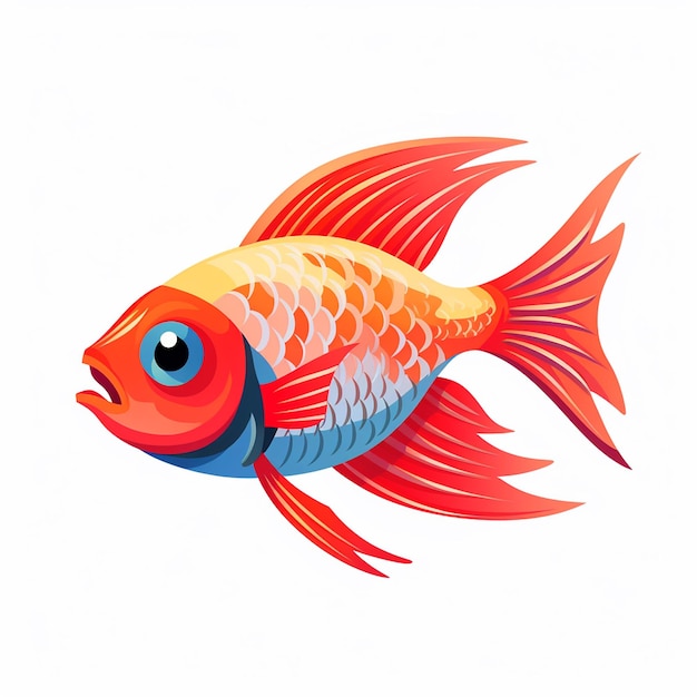 Disegni di pesci colorati Attrazione marina artistica